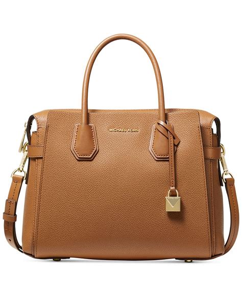 michael michael kors mercer pebble leather gallery satchel|Michael Kors Mercer Pebble Leather Gallery Satchel .